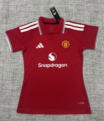 26-27 Manchester United Home Red Women Thailand Soccer Jersey AAA-4506