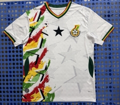 (S-4XL) 26-27 Ghana White Thailand Training Soccer Jersey AAA-6057