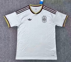 (S-4XL)26-27 2 Stars Spain  Away White Thailand Soccer Jersey AAA