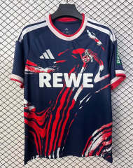 (S-4XL) 26-27 FC Köln Away Royal Blue Thailand Soccer Jersey AAA-2044