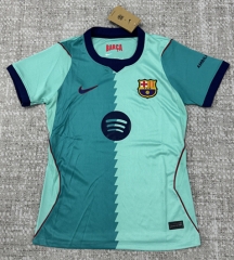 26-27 Barcelona 2nd Away Green Women Thailand Soccer Jersey AAA-4506