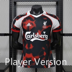 (S-3XL) Player Version 26-27 Casual Retro Version Liverpool Black&Red Thailand Soccer Jersey AAA-888