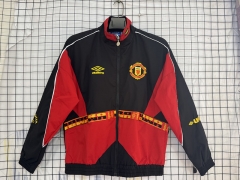 Reteo Version 96-97 Manchester United Red&Black Waterproof Thailand Soccer Trench Coat-8268