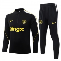 26-27 Chelsea Black Thailand Soccer Tracksuit-815