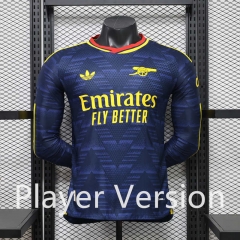 (S-3XL) Player Version 26-27 Arsenal Away Royal Blue Thailand Soccer LS Jersey AAA-888