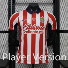 Player Version 26-27 Deportivo Guadalajara Home Red&White Thailand Soccer Jersey AAA-888