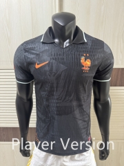 Player Version 26-27 France Black Thailand Soccer Jersey AAA-4691