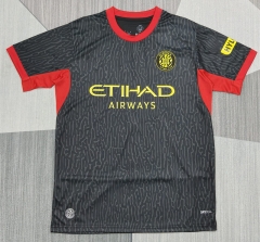 (S-4XL) 26-27 Girona FC Away Black Thailand Soccer Jesrey AAA-4927