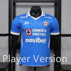 (S-3XL) Player Version 26-27 Cruz Azul Home Blue Thailand Soccer Jersey AAA-888