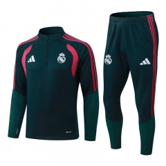26-27 Real Madrid Green Thailand Soccer Tracksuit-0199