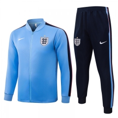 26-27 England Light Blue Thailand Soccer Jacket Uniform-815