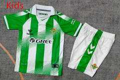 26-27 Real Betis Home White&Green Kids/Youth Soccer Uniform-9484