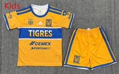 26-27 Tigres UANL Home Yellow Kid/Youth Soccer Uniform-3162