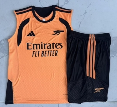 26-27 Arsenal Orange Thailand Soccer Vest Tracksuit-815
