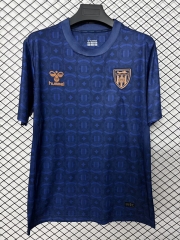 (S-4XL) 26-27 Sunderland AFC 2nd Away Blue Thailand Soccer Jersey AAA-2044
