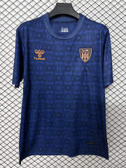 (S-4XL) 26-27 Sunderland AFC 2nd Away Blue Thailand Soccer Jersey AAA-2044