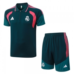 26-27 Real Madrid Dark Green Thailand Polo Uniform-815