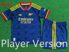 Player Version 26-27 Arsenal Away Royal Blue Kids/Youth Soccer Uniform-9926