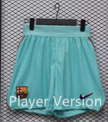 (S-3XL) Player Version 26-27 Barcelona 2nd Away Green Thailand Soccer Shorts-4285