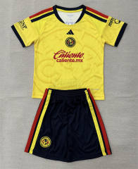 26-27 Club America Home Yellow Soccer Uniform-AY