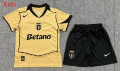 26-27 Sporting Clube de Portugal Away Khaki Kid/Youth Soccer Uniform-3162