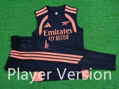 (S-3XL) Player Version 26-27 Arsenal Black Thailand Soccer Vest Uniform-9926