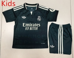 26-27 Real Madrid Away Dark Green Kids/Youth Soccer Uniform-1947