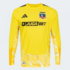 (S-4XL) 26-27 CD Colo-Colo Goalkeeper Yellow Thailand LS Soccer Jersey-6032