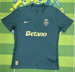(S-4XL) 120th Anniversary Sporting Lisbon Clube de Portugal Green Thailand Soccer Jersey AAA-5303
