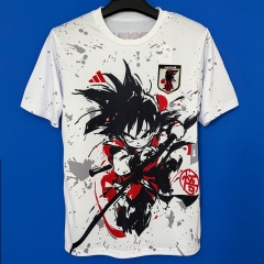 26-27 Martial Arts Wukong Japan White Thailand Soccer Jersey AAA-6486