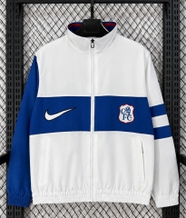 Retro Casual Version Chelsea White Thailand Soccer Trench Coat-1020