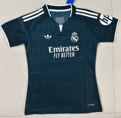 26-27 Real Madrid Away Green Thailand Women Soccer Jersey AAA-708