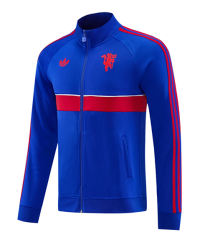26-27 Manchester United Color Blue Thailand Soccer Jacket-LH