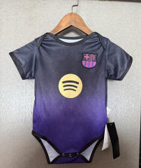 26-27 Barcelona Away Black&Purple Baby Soccer Uniform-7411