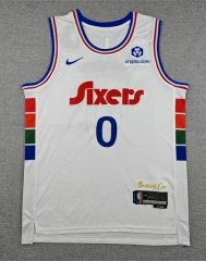 2025 City Edition Philadelphia 76ers #0 White NBA Jersey-1380