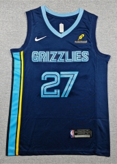 Memphis Grizzlies Dark Blue #27 NBA Jersey -1380