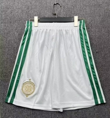 26-27 Celtic Home White Thailand Soccer Shorts-718
