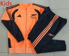 26-27 Arsenal Orange Kids/Youth Soccer Jacket Uniform-815