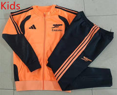 26-27 Arsenal Orange Kids/Youth Soccer Jacket Uniform-815
