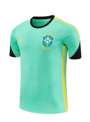 26-27 Brazil Green Thailand Training Soccer Jersey-418