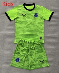 26-27 Everton Goalkeeper Fluorescent Green Kids/Youth Soccer Uniform-AY