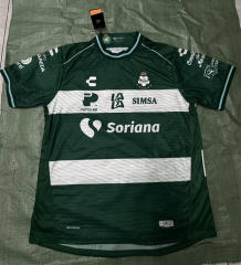 (S-4XL) 26-27 Santos Laguna Home White&Green Thailand Soccer Jersey AAA-9056