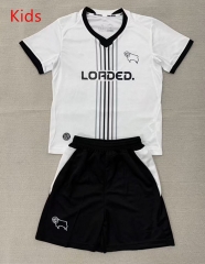 26-27 Derby County Home White Kids/Youth Soccer Uniform-AY