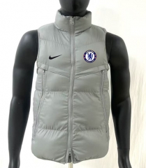 26-27 Chelsea Light Grey Cotton Padded Vest-8268