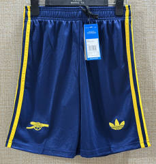26-27 Arsenal Away Blue Thailand Soccer Shorts-5929
