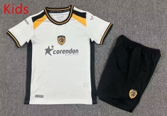 26-27 Hull City Away White Kids/Youth Soccer Uniform-7809