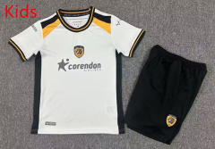 26-27 Hull City Away White Kids/Youth Soccer Uniform-7809