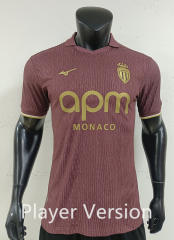 Player Version 26-27 Monaco Away Maroon Thailand Soccer Jersey AAA-0871