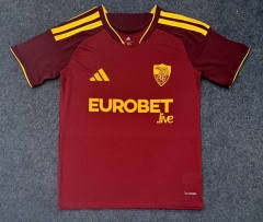 (S-4XL) 26-27 Roma Home Red Thailand Soccer Jersey AAA-7209