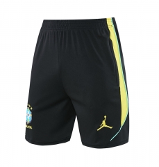 26-27 Brazil Black Thailand Training Soccer Shorts-418